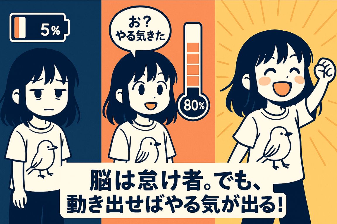 雑学 脳科学｜動き出すとやる気が出る理由」